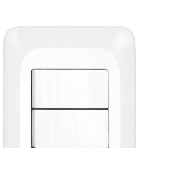 Imagem de Kit C/5 - Conjunto Pial Pop 4X2 Branco Com Placa (3Simple...