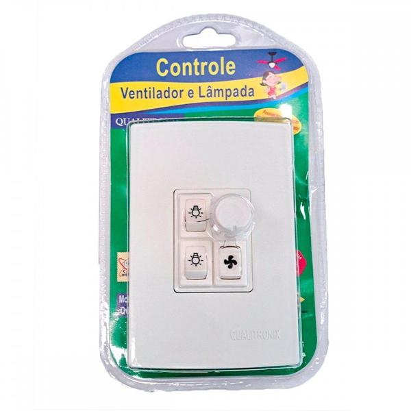 Imagem de Kit C/5 - Controle Para Ventilador Qualitronix Embutir Ve...