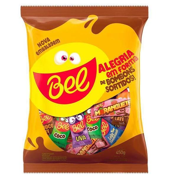 Kit C/5 Pacote Bombom Sortido Bel 450G- Pascoa Semana Santa Imagem de Kit C/5 Pacote Bombom Sortido Bel 450G- Pascoa Semana Santa