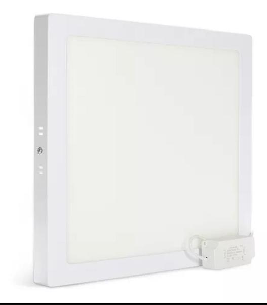 Imagem de Kit c/5 plafon luminaria led sobrepor quadrado 24w 6500k bivolt