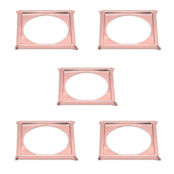 Kit C/5 Porta Grelha Ralo Click 15x15 Suporte Inox Rose - Montelar Acabamentos Imagem de Kit C/5 Porta Grelha Ralo Click 15x15 Suporte Inox Rose