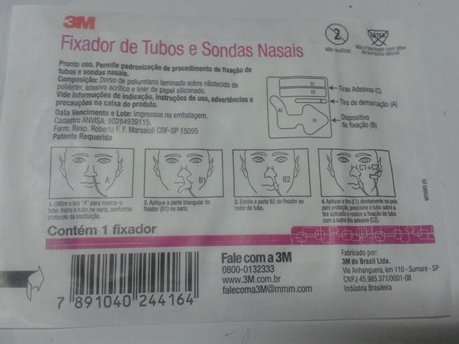 Imagem de Kit c/ 5 unidades fixador de tubos e sondas nasais 3m