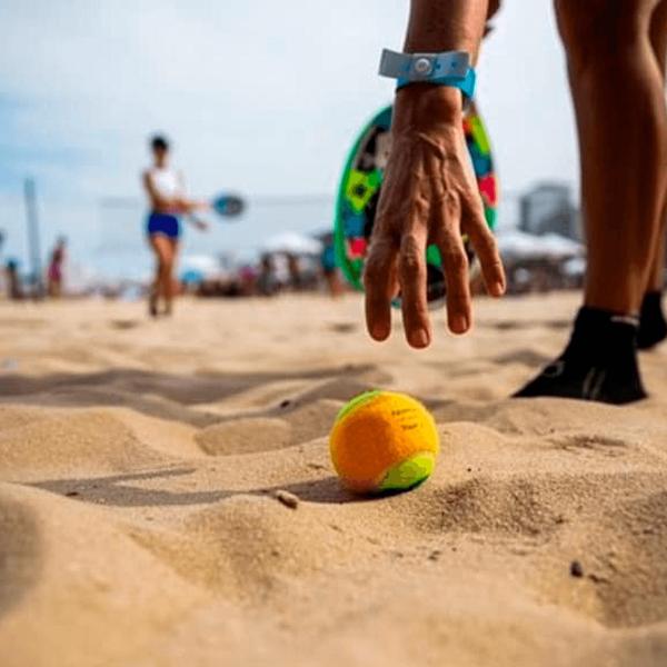 Imagem de Kit c/ 50 bolas bolinha beach tennis nova profissional tênis