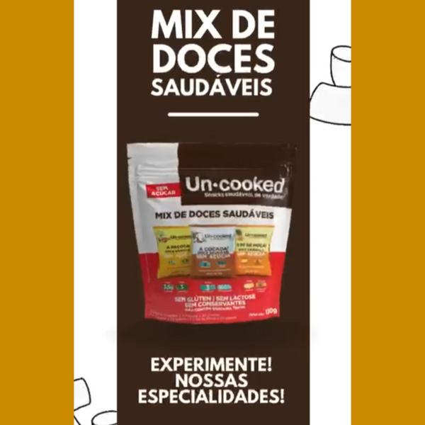 Imagem de Kit c/ 5pct Mix de Doces Saudáveis UNCOOKED Sem Açucar 130g