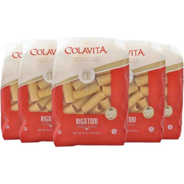 Imagem de Kit c/ 5un Macarrão Rigatoni COLAVITA Grano Duro 500g