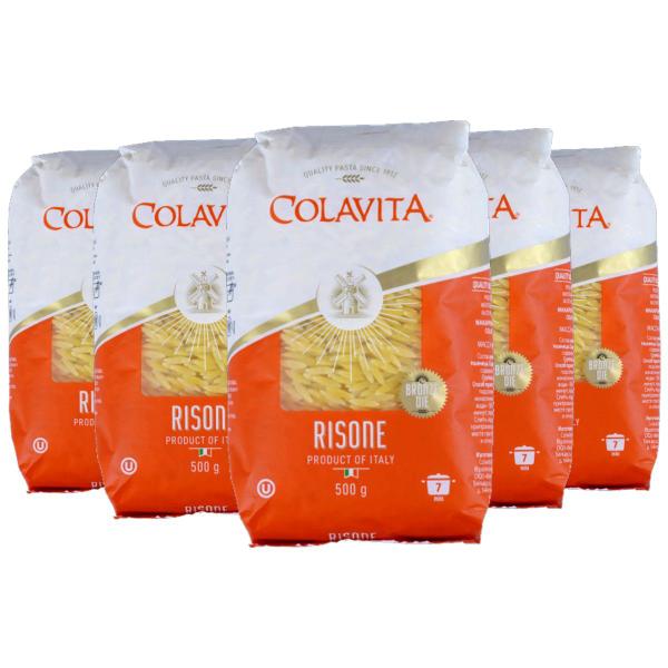 Kit c/ 5un Macarrão Risone COLAVITA Grano Duro 500g Imagem de Kit c/ 5un Macarrão Risone COLAVITA Grano Duro 500g