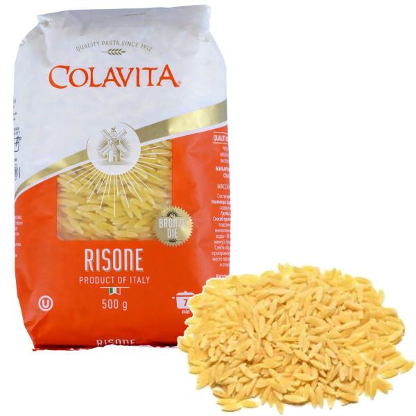 Kit c/ 5un Macarrão Risone COLAVITA Grano Duro 500g Imagem de Kit c/ 5un Macarrão Risone COLAVITA Grano Duro 500g