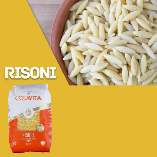 Kit c/ 5un Macarrão Risone COLAVITA Grano Duro 500g Imagem de Kit c/ 5un Macarrão Risone COLAVITA Grano Duro 500g