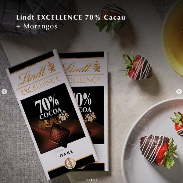 Imagem de Kit c/ 5und Chocolate Suiço LINDT Excellence Dark 70% 100g