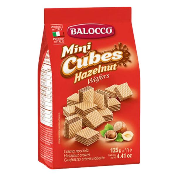 Imagem de Kit c/ 5und Wafer Mini Cubos de Avelã BALOCCO 125g