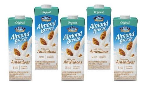 Imagem de Kit C/5uni Bebida Vegetal Almond Breeze Original 1l