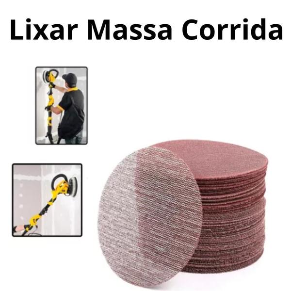 Kit C/6 Discos de Lixa Tela Abrasiva tiras autocolantes 130mm Grao 120 Roma Imagem de Kit C/6 Discos de Lixa Tela Abrasiva tiras autocolantes 130mm Grao 120 Roma