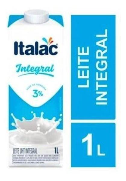 Kit C/6 Leite Longa Vida Integral Italac 1 Litro Imagem de Kit C/6 Leite Longa Vida Integral Italac 1 Litro
