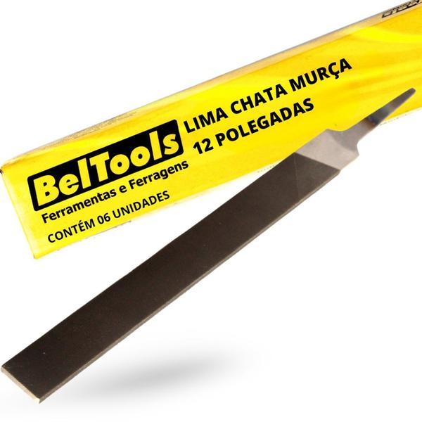 Imagem de Kit C/ 6 Lima Chata Murça 12 Pol Beltools