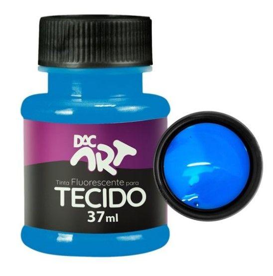 Imagem de Kit c/ 6 Tinta Tecido Fluor. 37ml Cores Diversas DAC