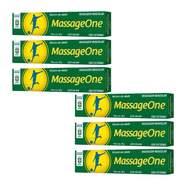 Imagem de Kit c/ 6 unidades Massageone Gel 60g