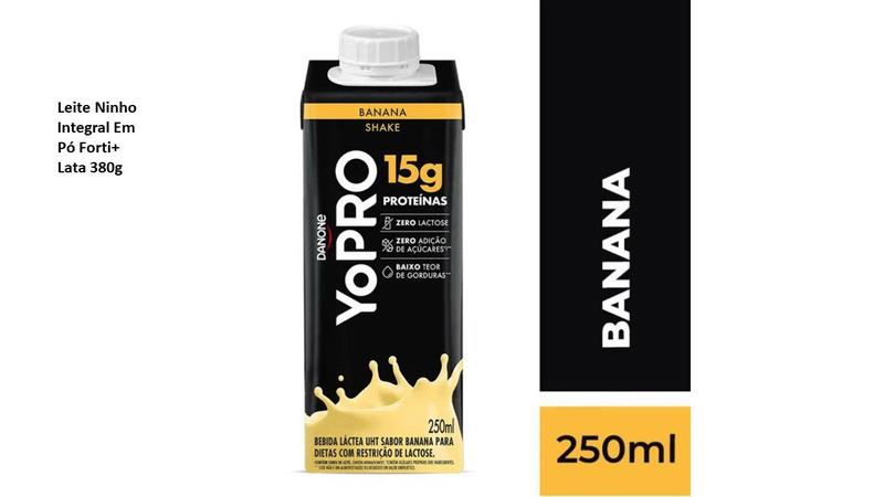 Kit C/ 6 Unidades Yopro Danone Banana 15g Proteina Imagem de Kit C/ 6 Unidades Yopro Danone Banana 15g Proteina