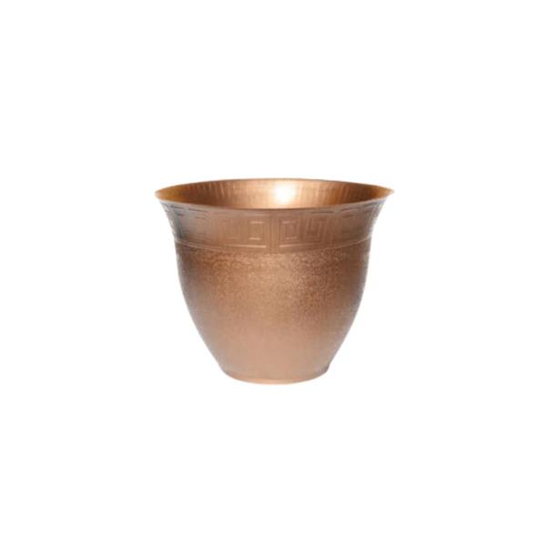 Imagem de Kit C/6 Vaso Redondo 14 cm Plantas Decorativo Linha Bronze - BRASAMI