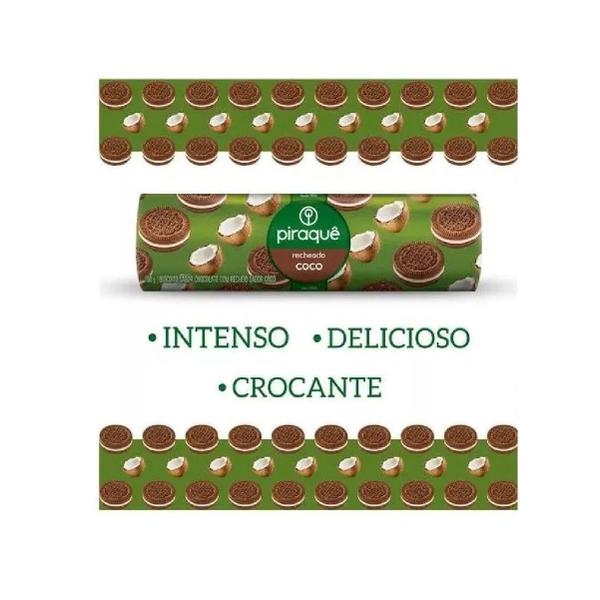 Imagem de Kit C/60 Biscoitos Piraquê chocolate recheado c/ coco 160gr