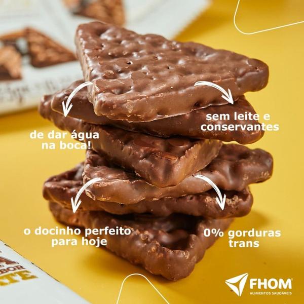 Imagem de Kit c/ 6un Biscoito de Arroz c/ Chocolate s/ Gluten FHOM 60g