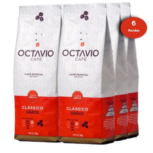 Imagem de Kit c/ 6un Café em Grão Clássico OCTAVIO 250g