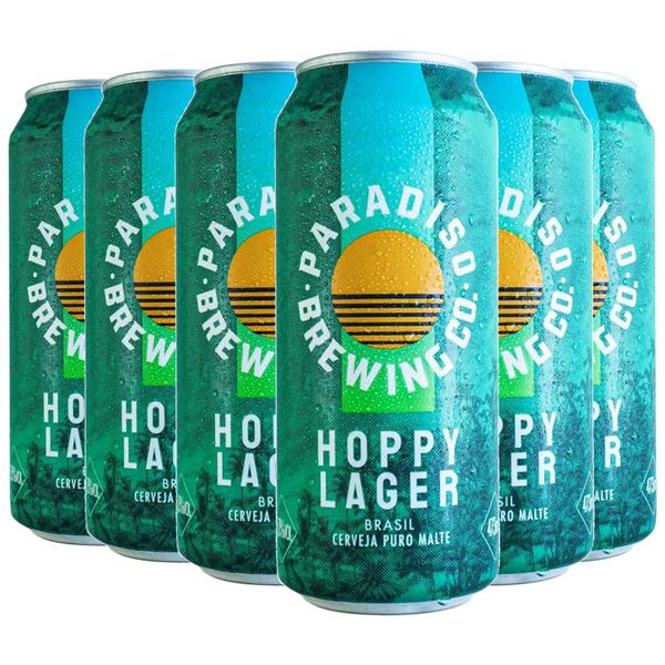 Imagem de Kit c/ 6und Cerveja PARADISO Hoppy Lager 473ml