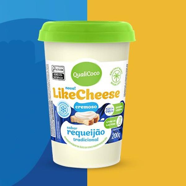 Kit c/ 6und LIKECHEESE Sabor Requeijão Tradicional 200g - Qualicoco Imagem de Kit c/ 6und LIKECHEESE Sabor Requeijão Tradicional 200g