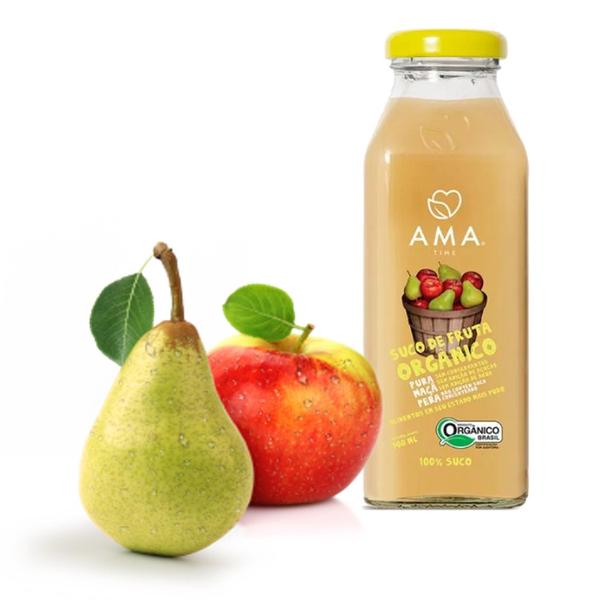 Imagem de Kit c/ 6und Suco de Maçã e Pera 100% Puro Orgânico AMA 300ml