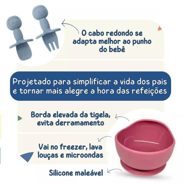 Imagem de Kit C/ 8 Alimentação De Silicone Bebe Introdução Alimentar