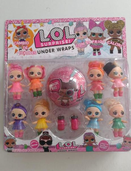Kit C 8 Bonecas lol Surprise Bola Grandes Brincadeiras de Faz de Conta Parceiro Semimagens
