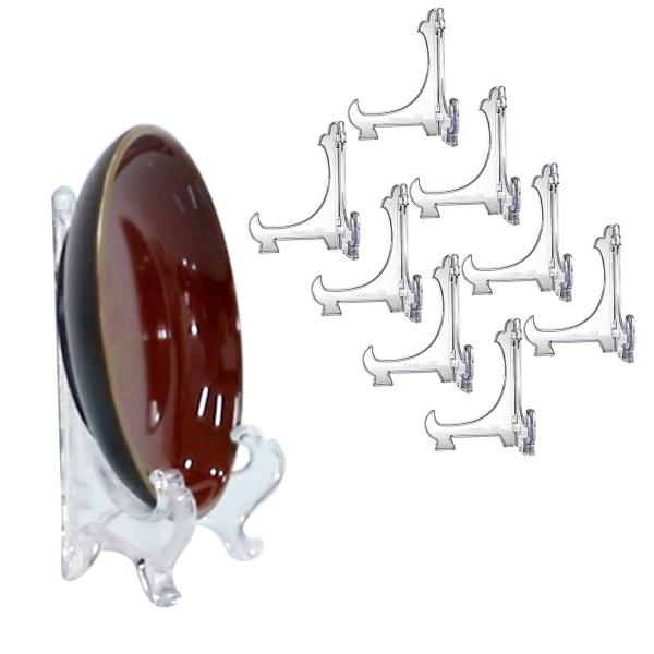 Kit c/8 Suportes 9cm p/ Quadros Discos Pratos decoração sala - AC Imagem de Kit c/8 Suportes 9cm p/ Quadros Discos Pratos decoração sala