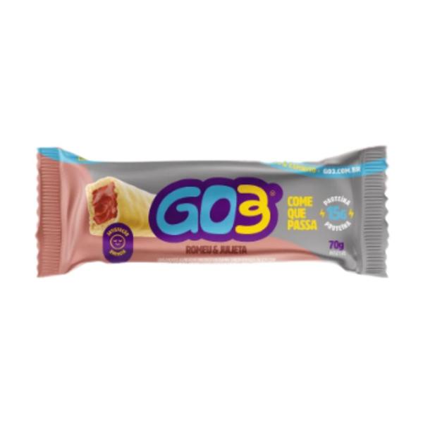 KIT C/9 Barra de Proteína Sabor Romeu e Julieta 50gr - Go3 Imagem de KIT C/9 Barra de Proteína Sabor Romeu e Julieta 50gr - Go3