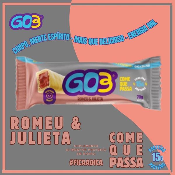 Imagem de KIT C/9 Barra de Proteína Sabor Romeu e Julieta 50gr - Go3