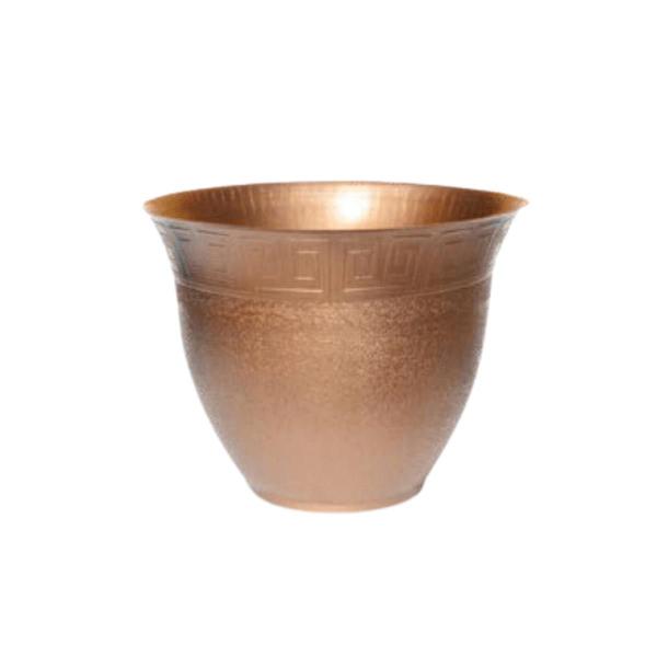 Imagem de Kit C/9 Vaso Redondo 9 cm Plantas Decorativo Linha Bronze - BRASAMI