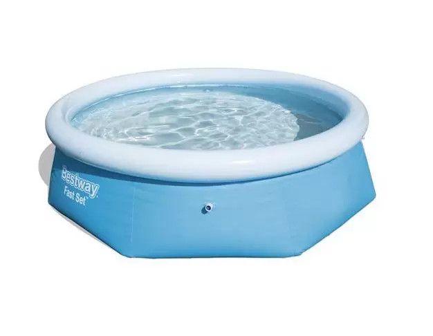 Imagem de KIT C/ Piscina Bestway 2300 Litros Inflável + BOMBA DE AR