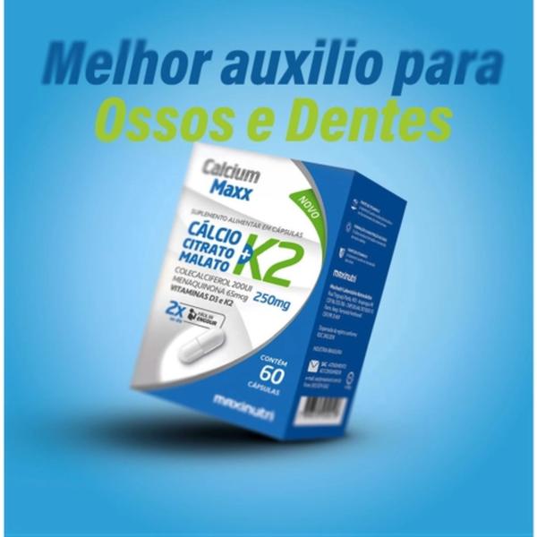 Imagem de Kit C2 Calcium Maxx K2 Manutenção dos Ossos - Maxinutri