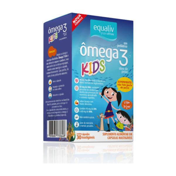 Imagem de Kit C2 Ômega 3 Kids Corpo Saudáveis Suplemento - Equaliv