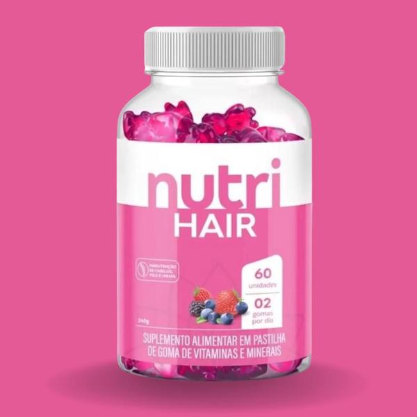 Kit C2 Suplemento Alimentar Gomas Cabelos C60 Nutrihealth Imagem de Kit C2 Suplemento Alimentar Gomas Cabelos C60 Nutrihealth