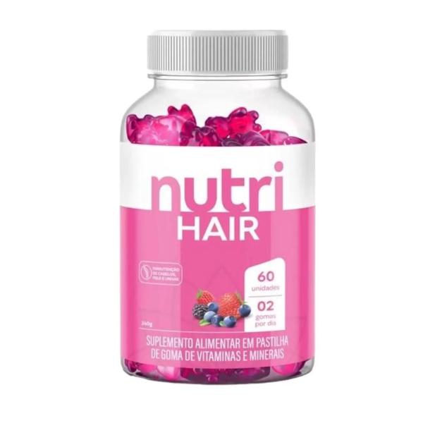 Kit C2 Suplemento Alimentar Gomas Cabelos C60 Nutrihealth Imagem de Kit C2 Suplemento Alimentar Gomas Cabelos C60 Nutrihealth