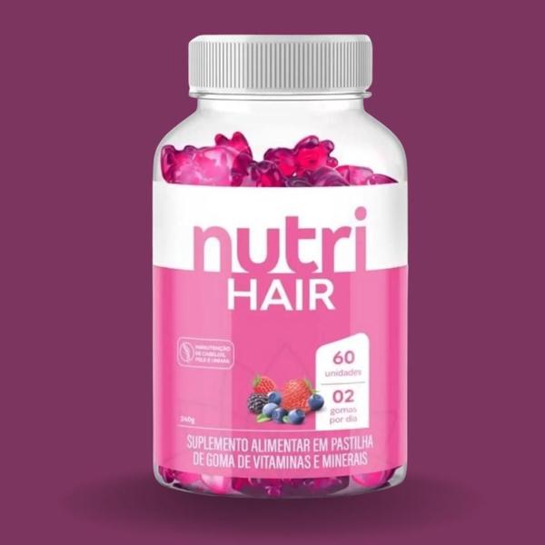 Kit C2 Suplemento Alimentar Gomas Cabelos C60 Nutrihealth Imagem de Kit C2 Suplemento Alimentar Gomas Cabelos C60 Nutrihealth