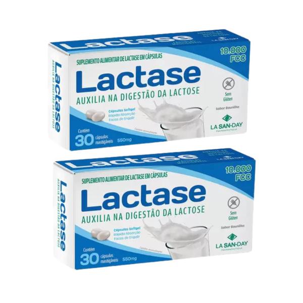 Imagem de Kit C2 Suplemento Alimentar Lactase C30  La San day