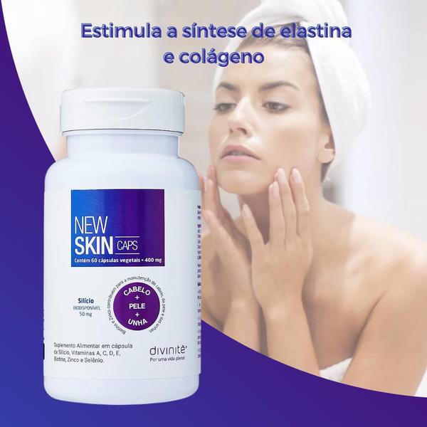 Imagem de Kit C2 Suplemento Alimentar New Skin 400mg C60  Divinite