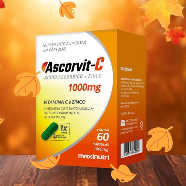 Imagem de Kit C2 Suplemento Ascorvit Reforço Vitamina C - Maxinutri