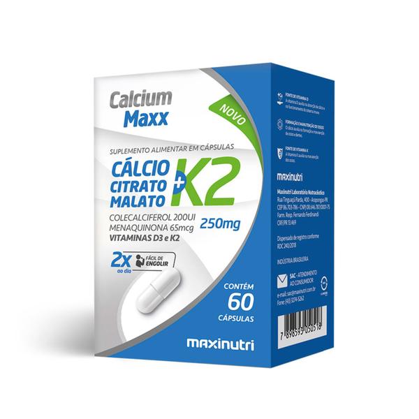 Imagem de Kit C2 Suplemento Calcium Maxx K2 250g - Maxinutri