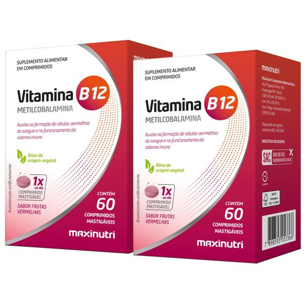 Imagem de Kit C2 Vitamina B12 Sistema Imune Frutas Vermelhas - Maxinutri