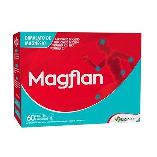 Imagem de Kit C2 Vitamina Magflan Dimalato Magnésio 60 Cps Biofhitus