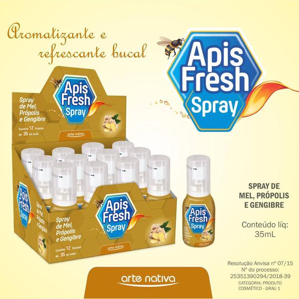 Kit C3 Spray Apis Fresh Mel e Gengibre 35ml Arte Nativa Imagem de Kit C3 Spray Apis Fresh Mel e Gengibre 35ml Arte Nativa