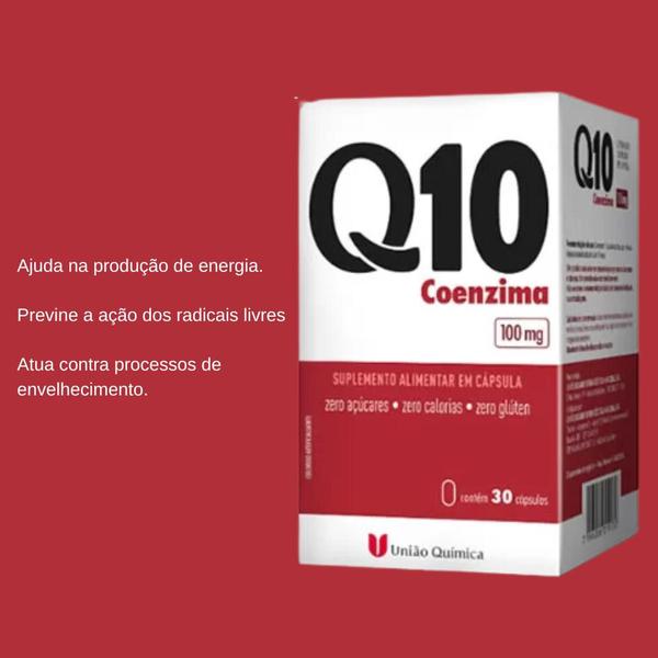 Imagem de Kit C3 Suplemento Q10 Coenzima C30 caps  União Química