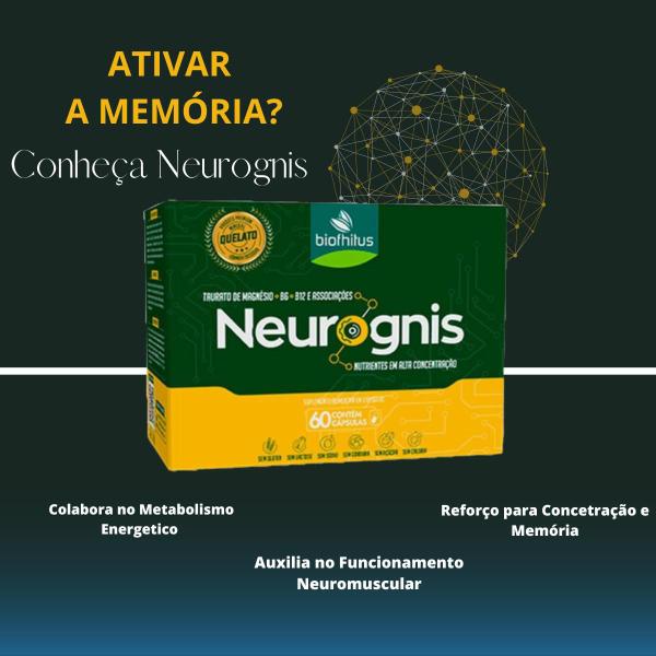 Imagem de Kit C3 Suplemento Vitamínico Neurognis 60 Caps  Biofhitus