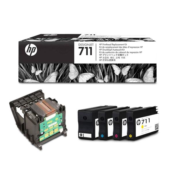 Kit cabeca de impressao hp 711 t120 520 130 original c1q10a Imagem de Kit cabeca de impressao hp 711 t120 520 130 original c1q10a